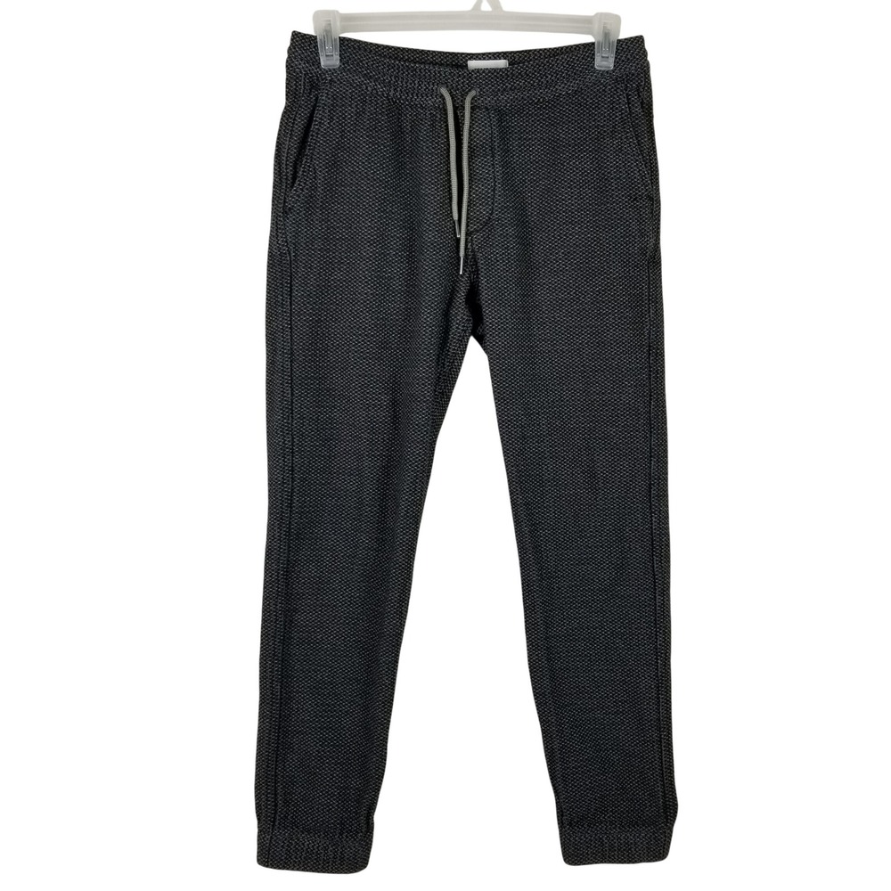 Taylor Stitch Morse Pants Mens Size M Charcoal Gray Birds Eye Organic Cotton